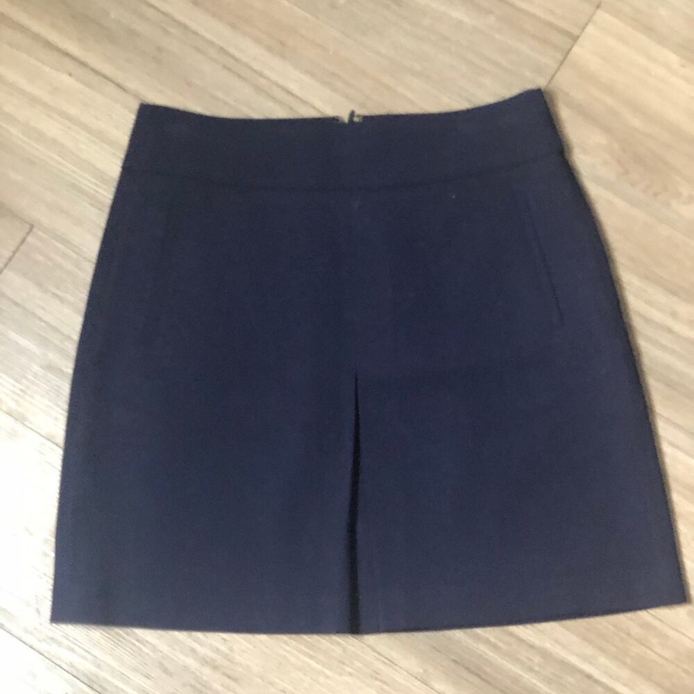 LOFT Navy Skirt with Pockets